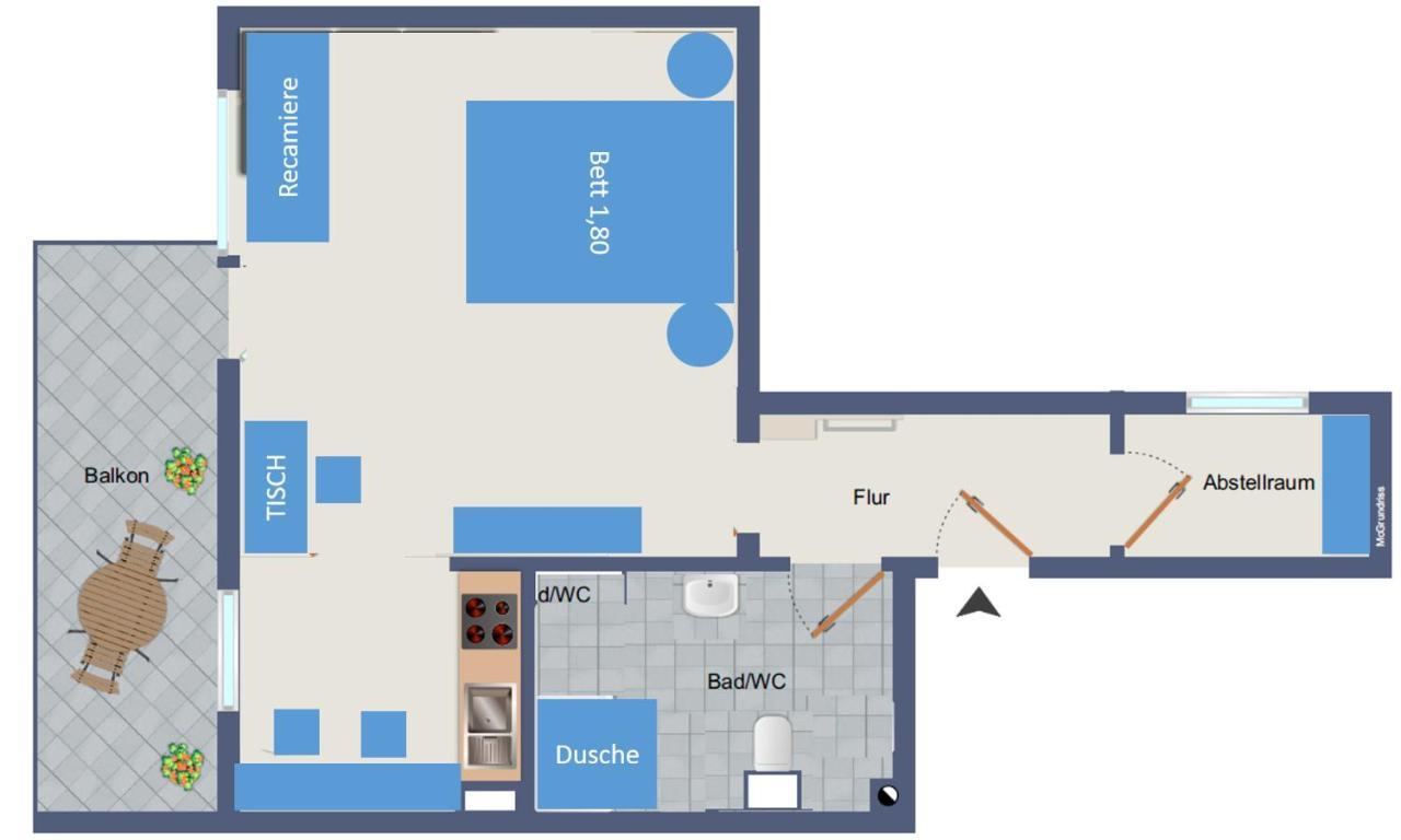 Studio Hirsch56 - Zentral-Ruhig-Terrasse-Netflix Karlsruhe Exteriér fotografie
